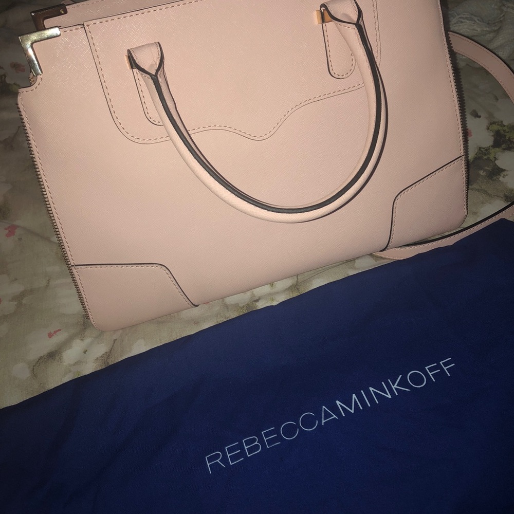 REBECCA MINKOFF Amorous Satchel ( Rose Quartz)